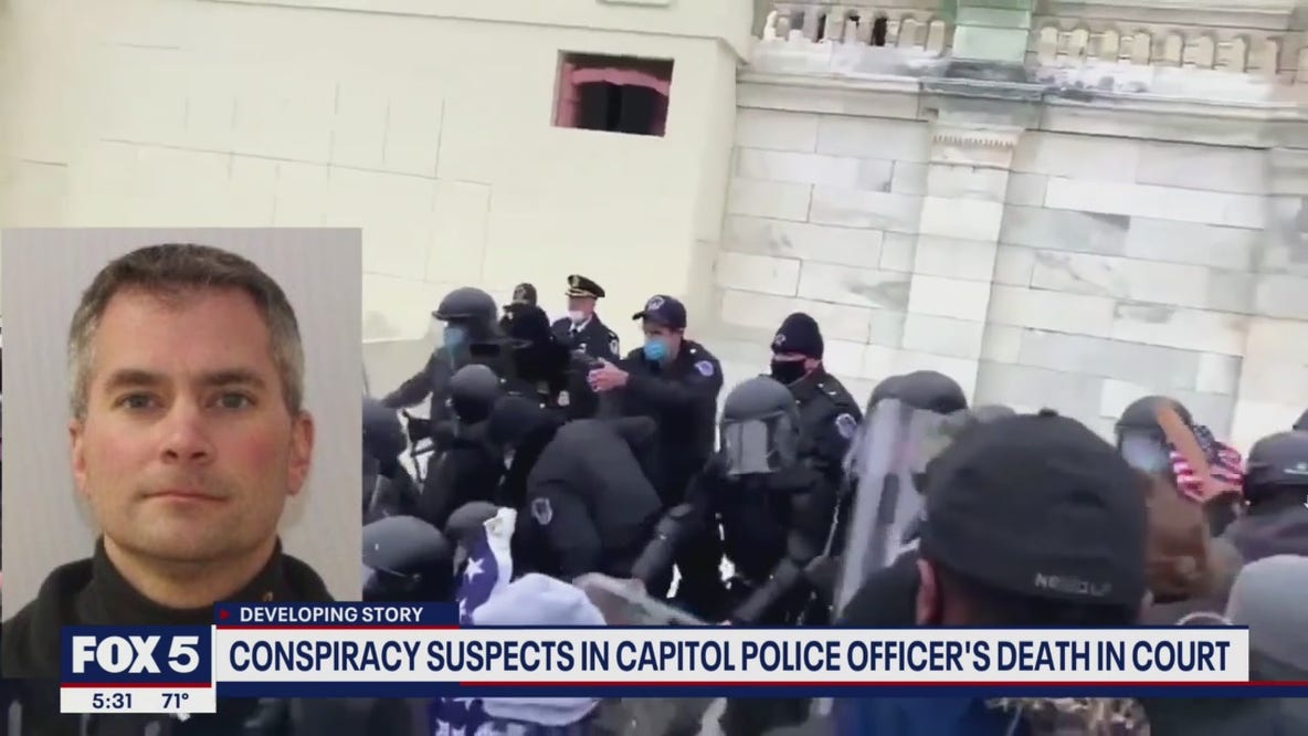 Conspiracy suspects in Capitol police officer's death in court